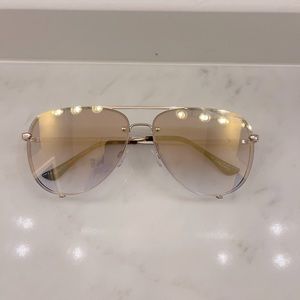 QUAYXDESI High Key Rimless Fade Sunglasses